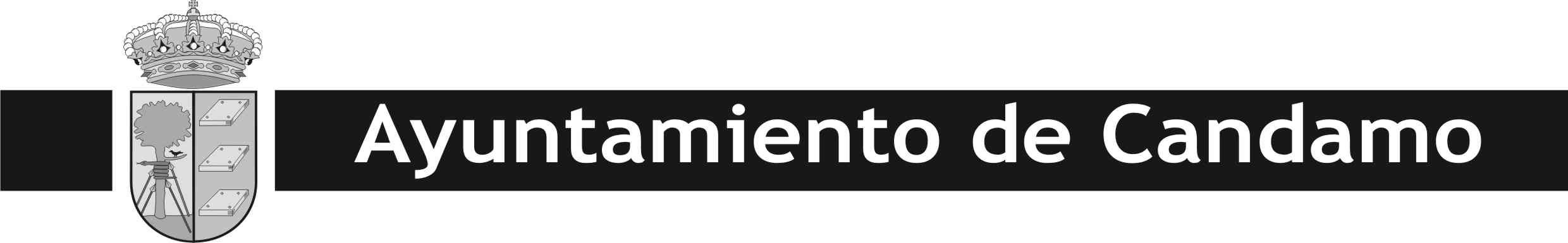Logo Ayuntamiento de Candamo Blanco y negro PubliSubvenciones