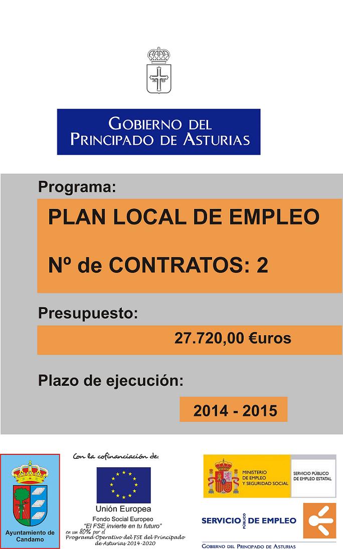 cartel plan local empleo